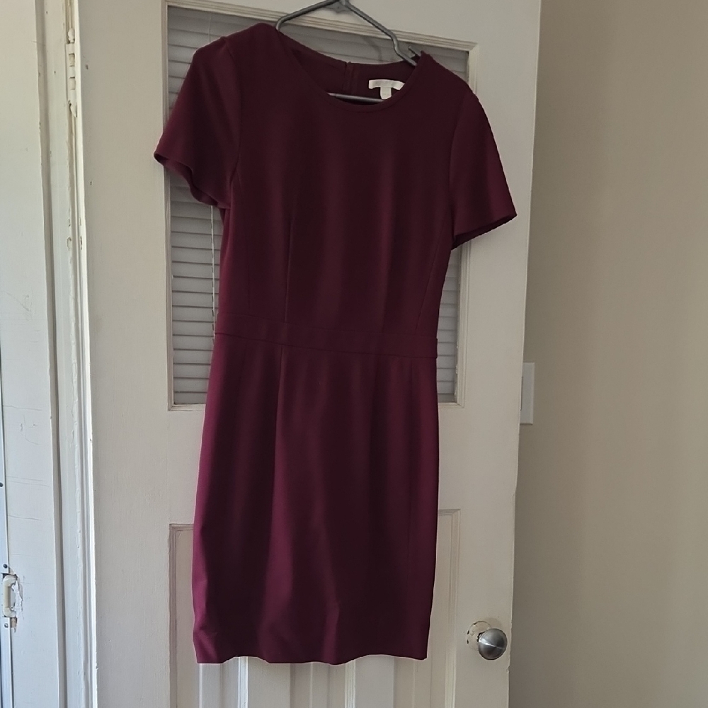 Boss Deep Burgundy Mini Dress